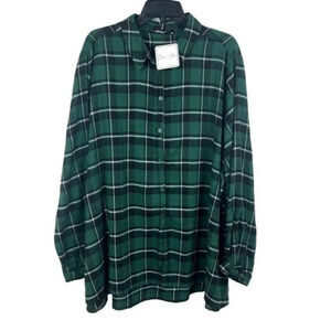 Andree By Unit Women Long Sleeve Button-down Shirt Size‎ 3X